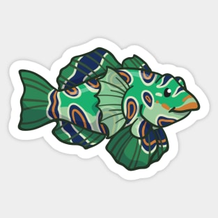 Picturesque Dragonet Sticker